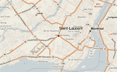 st laurent montreal map